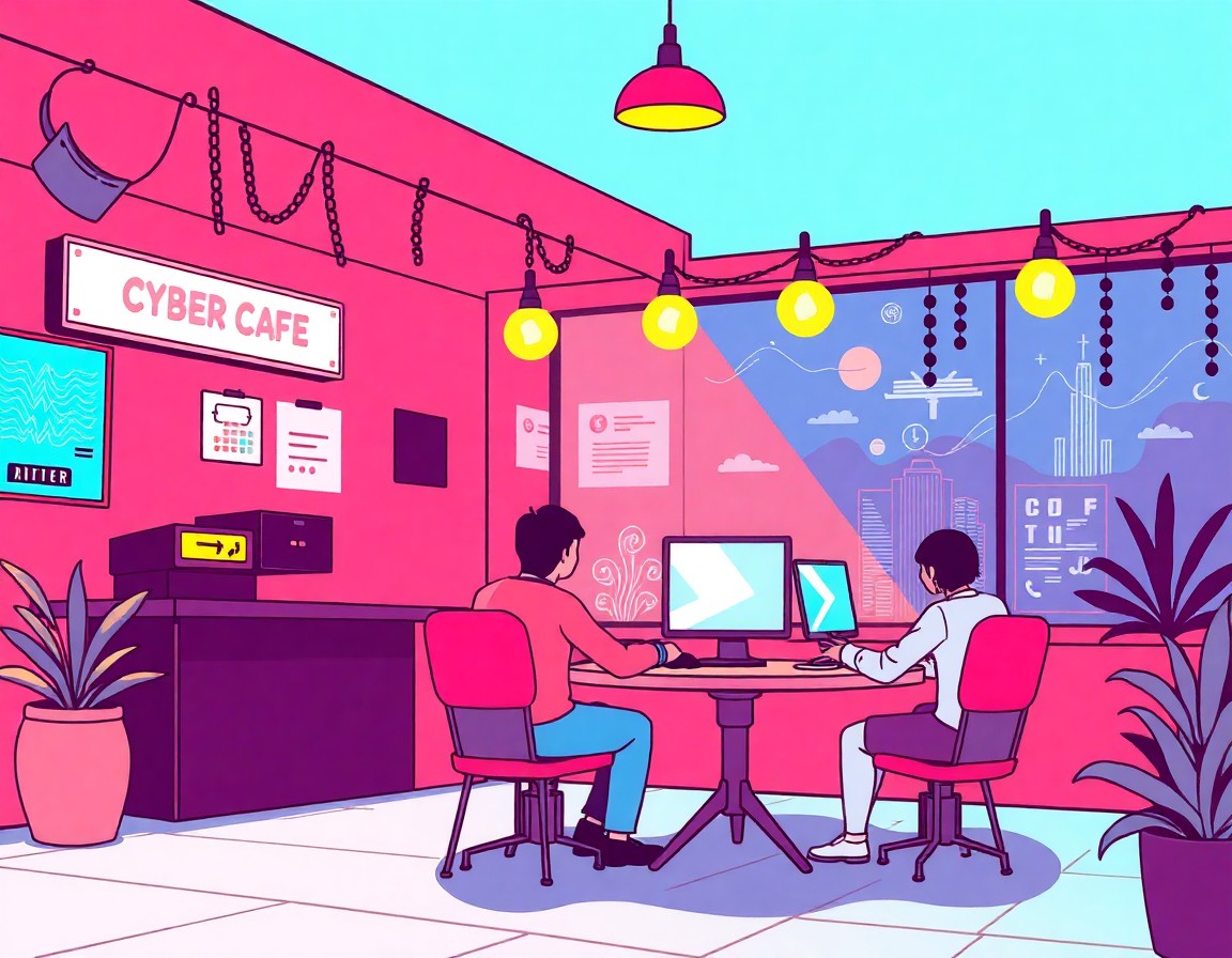 cyber cafe kampung bukit baharu malaysia