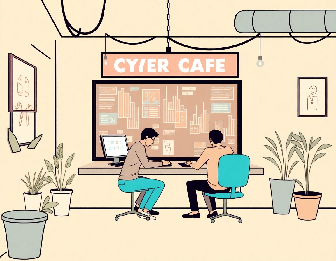 cyber cafe pantai remis malaysia